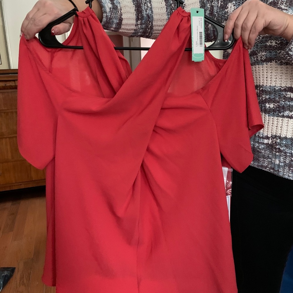 Coral Blouse